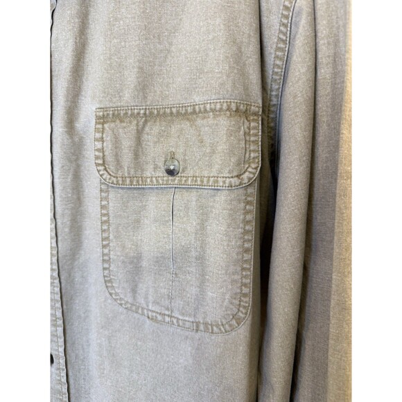 RedHead Men’s XL Long Sleeve Khaki Button Down Shirt 100% Cotton Outdoor - Picture 10 of 11